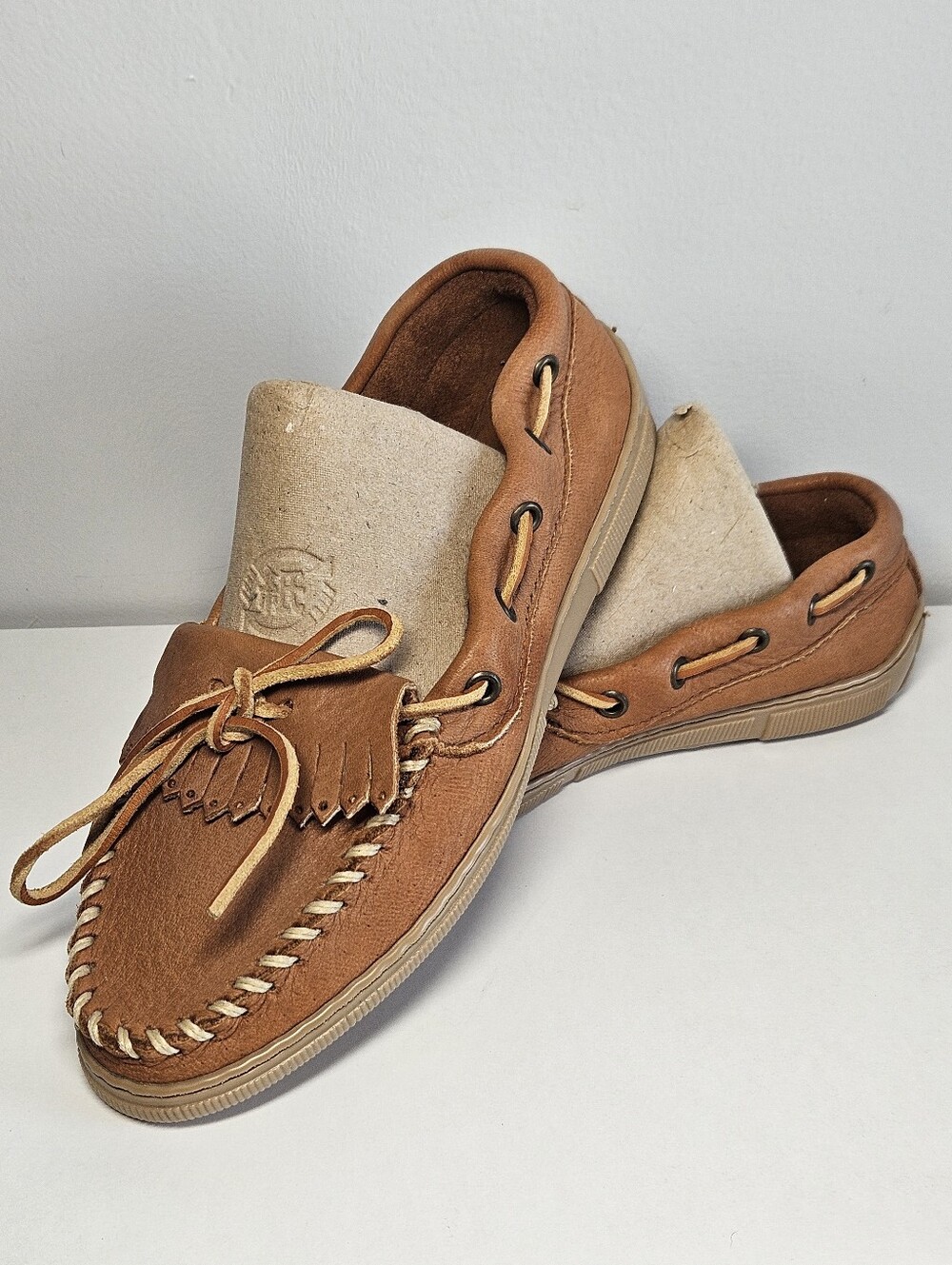 Minnetonka Women's Soft Smooth Leather Moccasins,  Sz 8.5